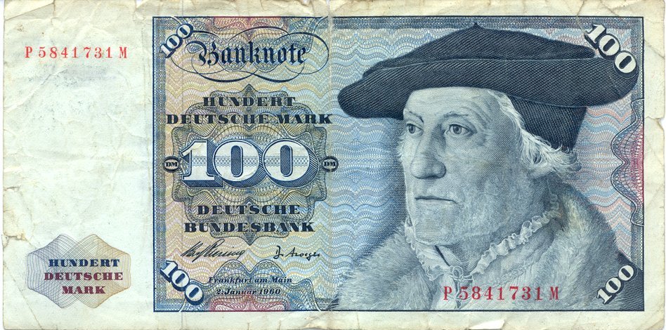 hundert deutsche mark back