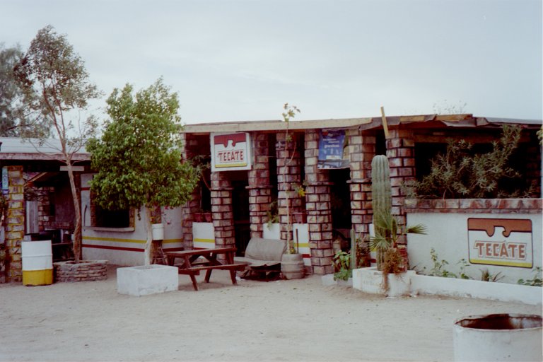 Gas station before San Felipe