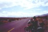 Evan on motorcycle in the desert