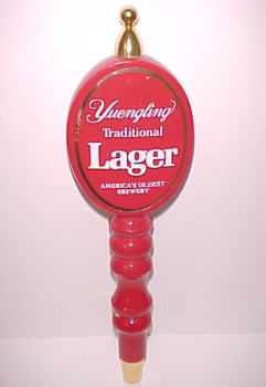 A Yuengling Lager Tap Handle